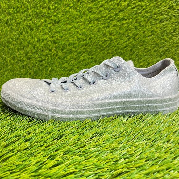 Converse Chuck Taylor All Star Low Womens Size 8 Silver Athletic Shoes Sneakers - Picture 3 of 10